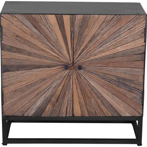 Astral Plains 2 Door Accent Cabinet in Reclaimed Natural Wood